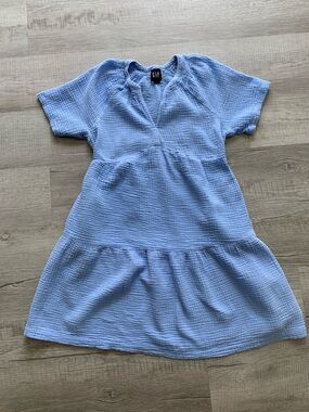GAP Light Blue Gauze Cotton Women’s Dress, Size S.